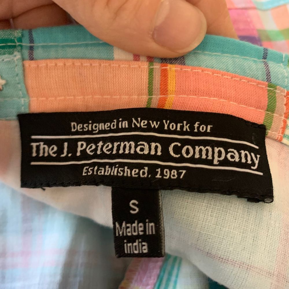 The J. Peterman Company Patchwork A-Line Skirt Size Small Coastal Cape Cod - Picture 5 of 7
